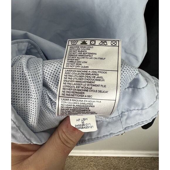 Vintage Nike Track Jacket Sportswear Logo Full Zip Pastel Blue Size Medium Wm’s - Picture 5 of 5